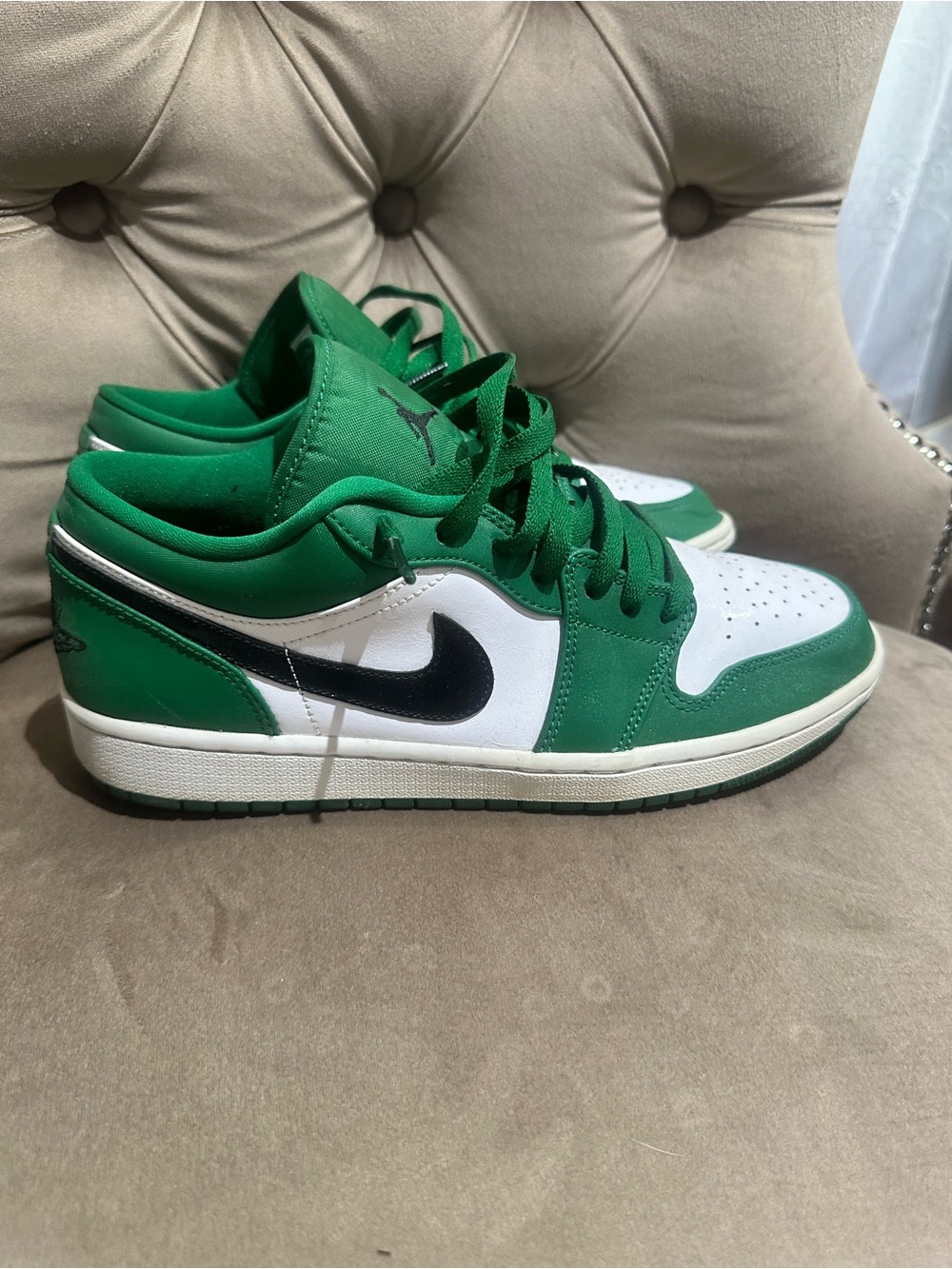 NIKE AIR JORDAN 1 LOW (GS) "PINE GREEN"